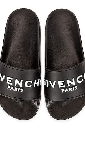 Shop Givenchy Logo Pool Slides 